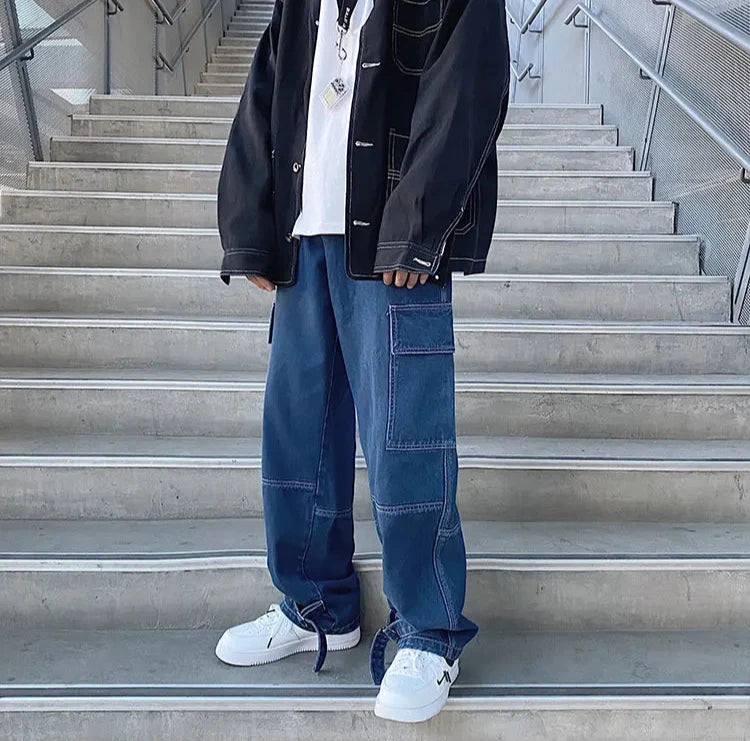 Loose baggy jeans cargo jeans