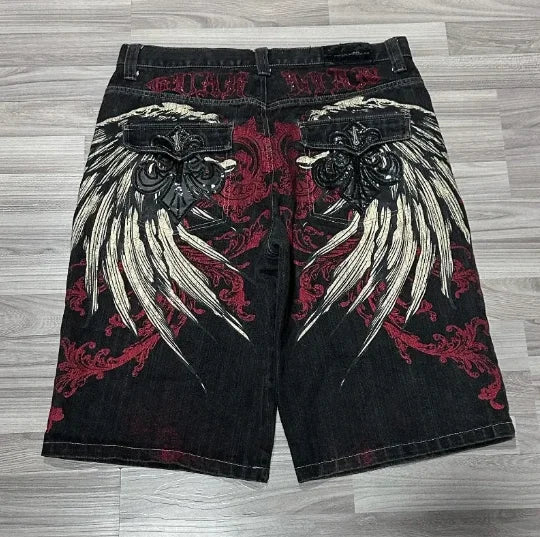 Graphic print shorts