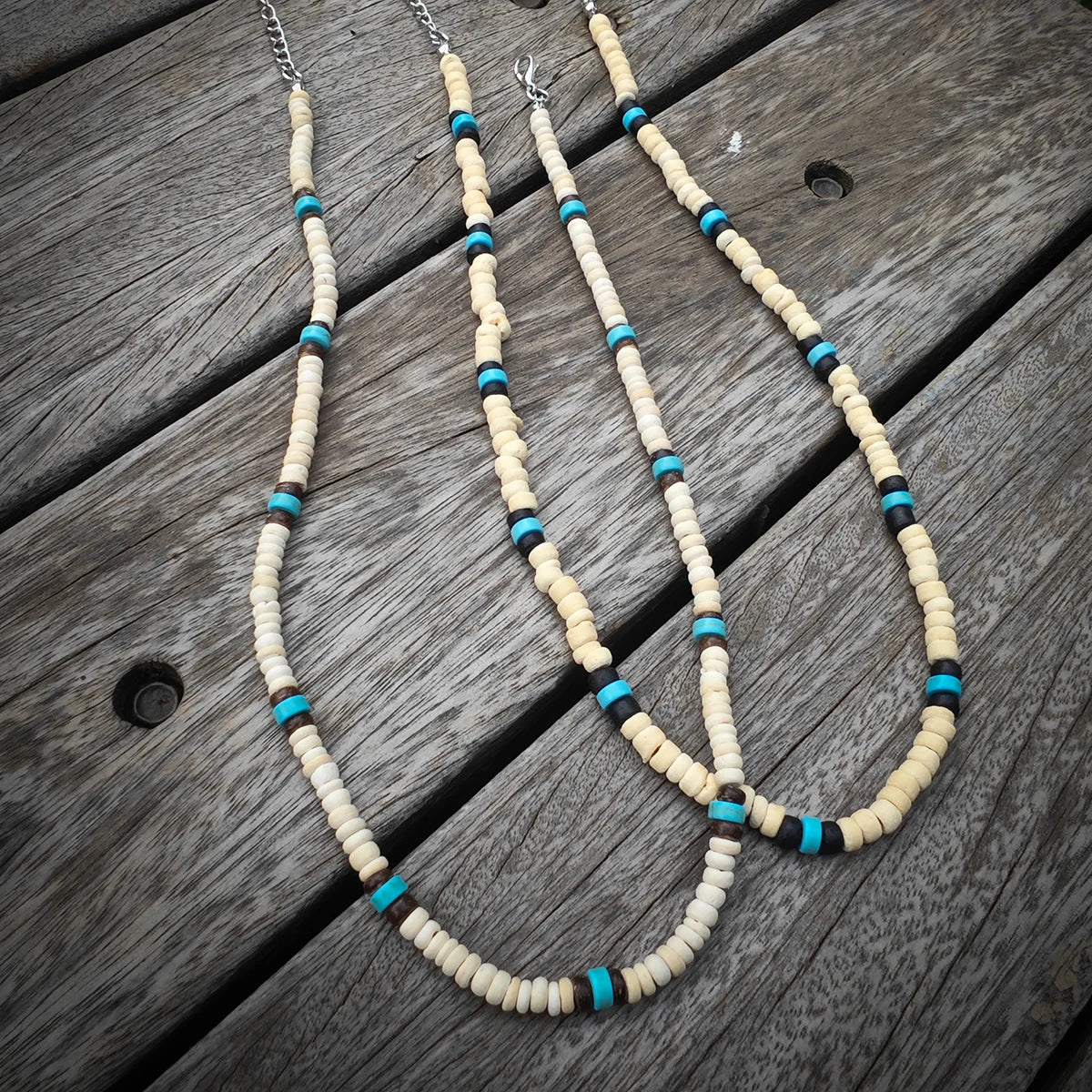 Men's Wooden Beaded Necklace